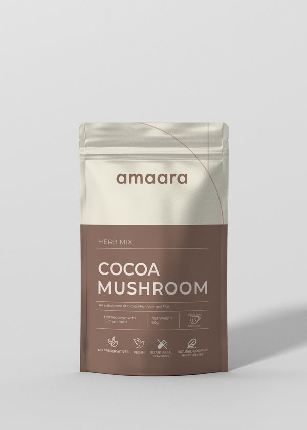 Amaara herbs Cocoa Mushroom Herb Mix - 90 gms